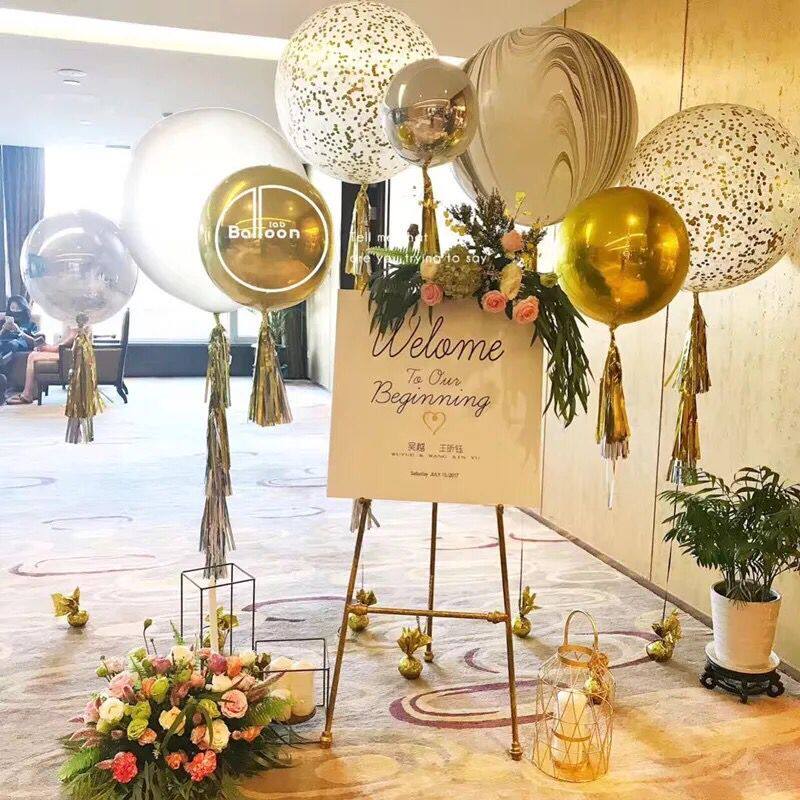 Baby's anniversary imported balloon decorated birthday party anniversary meeting arrangement wedding creative window hanging