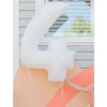 ins Korea 40 inch White digital balloon outdoor network red childrens picnic birthday party photo props decoration