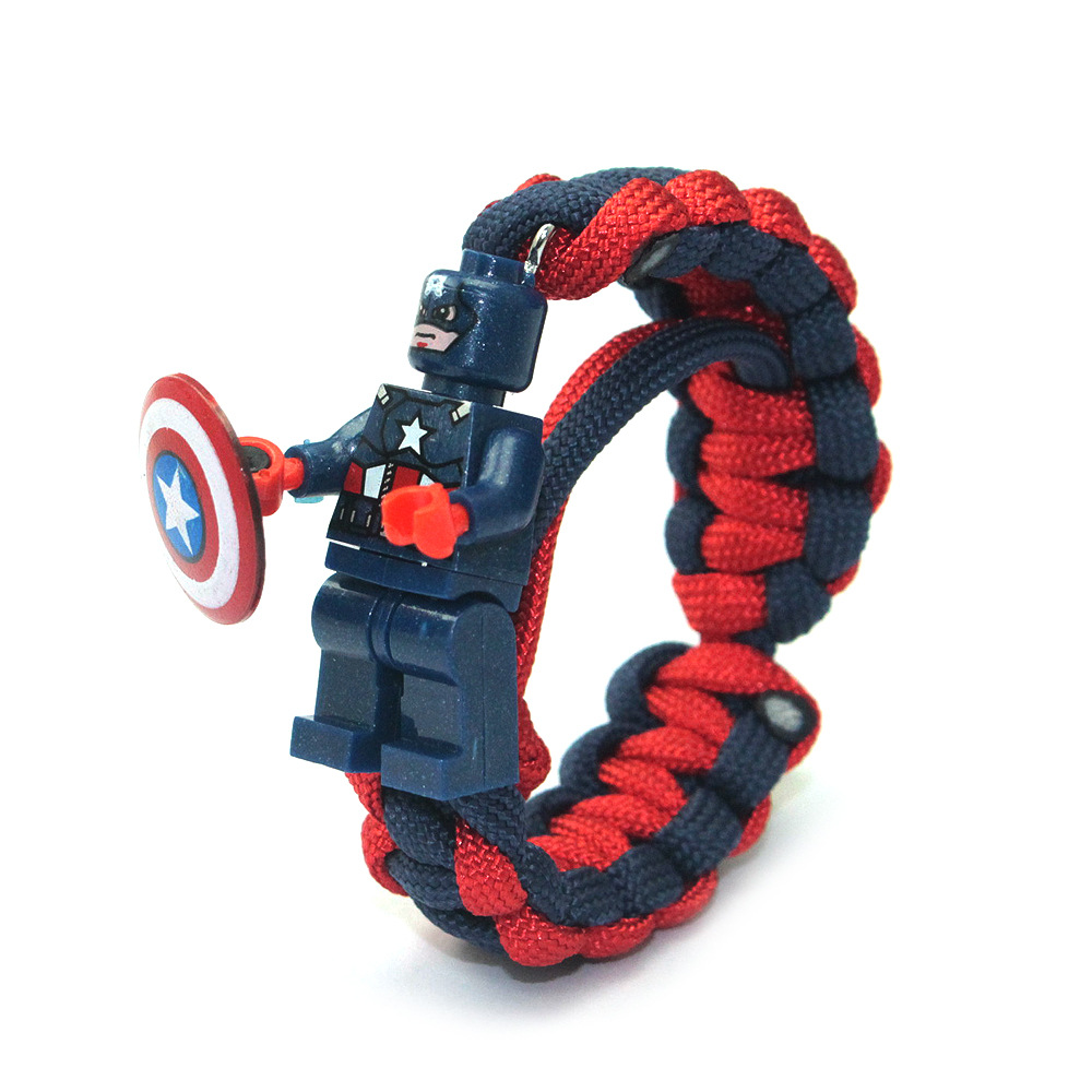 Buzz Lightyear Bracelet Rabbit Cặp đôi quà tặng Lắc tay cùng một đoạn Net Red Đan Khối Dây đeo tay Đồ chơi chính hãng - Vòng đeo tay Clasp vòng tay vàng nam