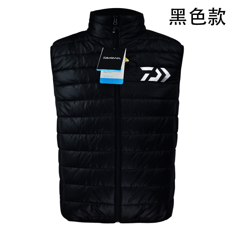 Bộ đồ câu cá thể thao ngoài trời xuống vest mùa thu và mùa đông dày chống thấm nước chống tĩnh điện đường bộ Châu Á câu cá biển ấm - Áo thể thao áo khoác ba lỗ nam