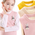 Áo vest bé gái vest len ​​dệt kim 2018 thu đông 2018 cộng với nhung phiên bản Hàn Quốc áo len dày ấm áp cho bé gái áo gile lót lông cho bé Áo ghi lê