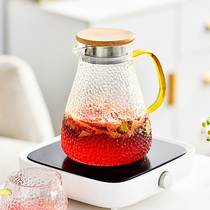 Home electric pottery stove cooking teapot suit glass thickened high temperature resistant large capacity Kettle Filter Fruit Flower Teapot