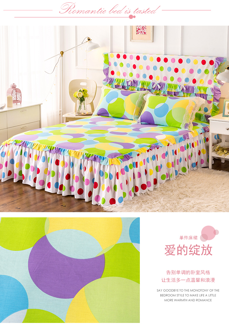 [Đặc biệt hàng ngày] gửi cùng một chiếc gối Hàn Quốc giường bông váy giường trải giường cover tấm Simmons bảo vệ bìa