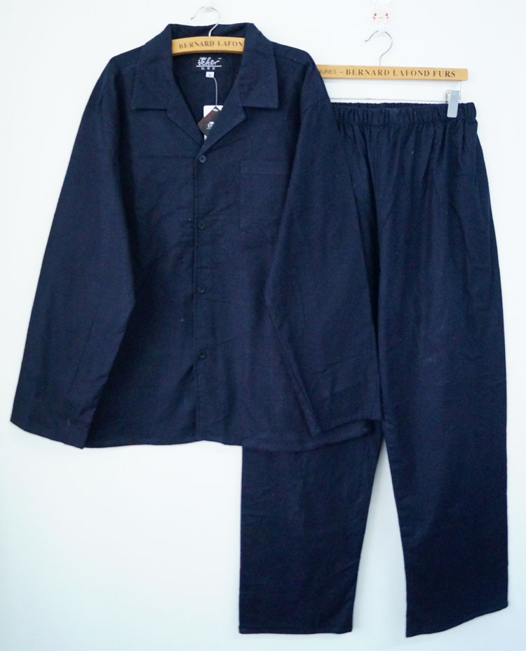 Bộ đồ ngủ mùa thu và mùa đông nam hoạt hình cotton nhung bộ đồ ngủ chà nhám dịch vụ tại nhà phù hợp với quần dài tay 2 bộ shop đồ lót