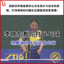 National champion coach Li Xiaodong teaches you to play the principle arc ball of table tennis technology to pick up the ball and etc.