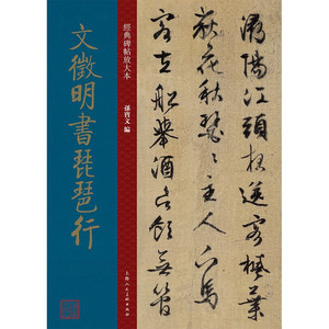 文徵明书琵琶行 孙宝文主编上海人民美术出版社经典碑帖放大本大8开原帖彩色高清放大版全文墨迹本繁体旁注行书毛笔书法字帖临摹