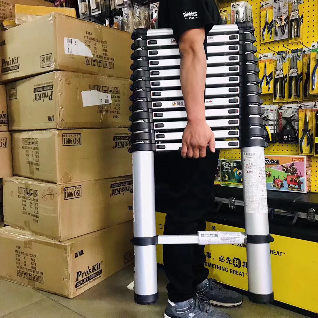 Japan PICA telescopic ladder PTH-420 home aluminum alloy telescopic folding ladder 4 2 m-Taobao