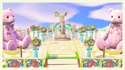 动物之森动物森友会婚礼结婚教室家具