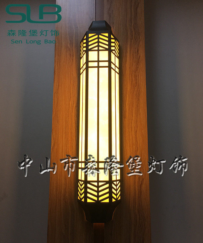 Outdoor cloud stone lamp new Chinese courtyard block column lamp Sen Longburg 1 2m door lights 1m courtyard lighting