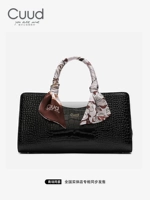 Черный [шелковая модель шарф] +подарочный пакет +карта приветствия письма