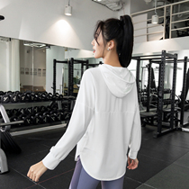 Sports Jacket Woman Spring Summer Loose Shade Hip Outdoor Running Casual Jacket Fitness Long Sleeve Yoga Suit Woman hat N