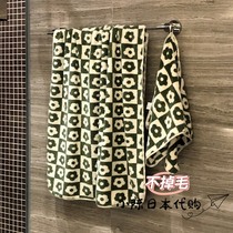 Japan Ins Wind Coral Suede Bath Towel Woman Summer Thin soft absorbent girl hearts bath big towels Two sets