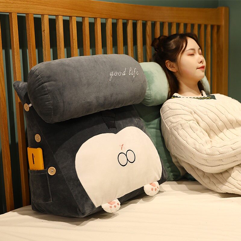 Japanese pillow bedside dormitory cushion cushion pillow bed play mobile phone back cushion triangle pillow sleep play games