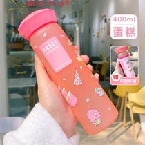 Japanese water cup girls high color glass wear heat and heat change temperature change and personality cup
