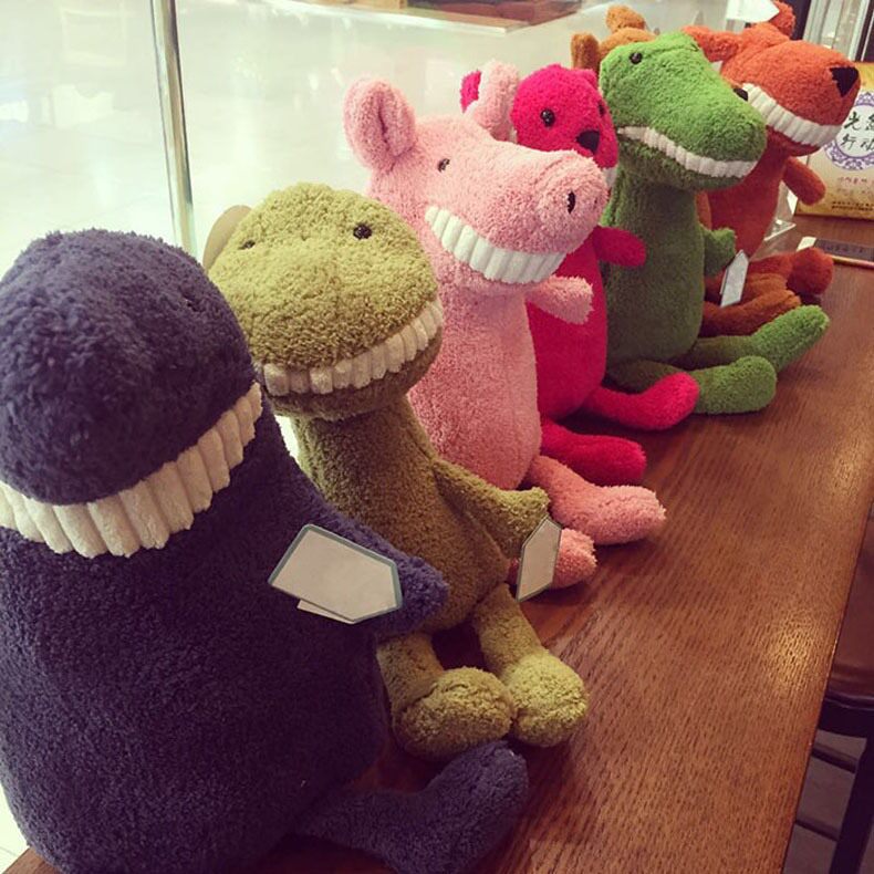 Japan smiles with teeth dog powder pig bamboo plush toy baby toy baby doll