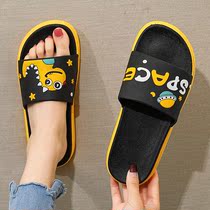 Japanese cartoon slippers female summer bathroom anti-slip thick couple home room cute sandals shoes man
