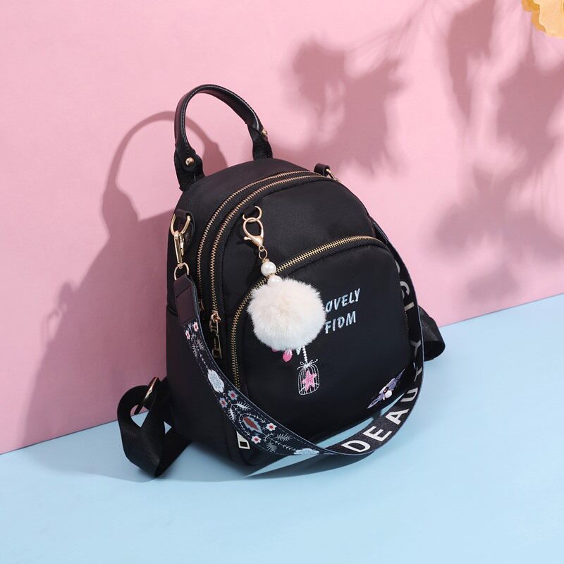Japan's Oxford cloth backpack women's canvas backpack new fashion trend lightweight children's