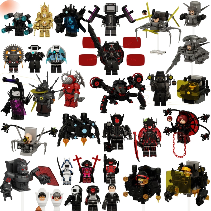 Kdl858 Spider Audio Man Building Blocks Monitor Man Hugo Commander Mj Toilet Titan Electric Drill Man Toy Kdl858 Spider Audio Man Building Blocks Monitor Man Hugo Commander Mj Toilet Titan Electric Drill Man Toy