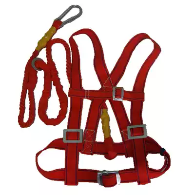 Safety belt double back type seat belt construction site high-altitude work anti-fall double back single rope small hook seat belt safety rope