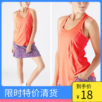 Tennis wear elastic slim fit womens sports fitness badminton wear quick-drying vest I-shaped plus fat large size summer