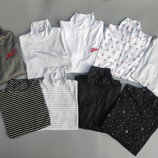 日本东丽面料高尔夫女装半高领长袖打底衫polo保暖加绒防晒t恤衣