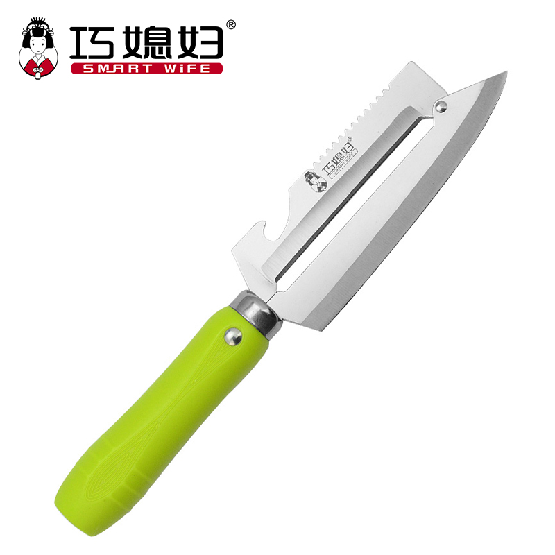 Smart wife peeling knife stainless steel multi-function knife planer peeler peeler grater peeler knife fruit and vegetable planer