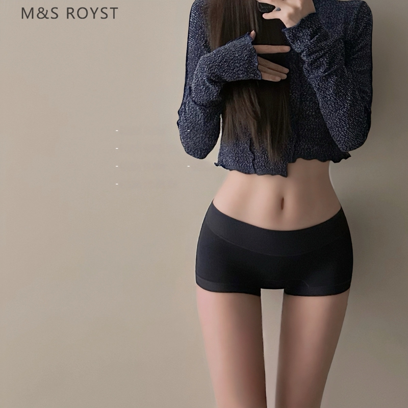 British Ms Pure Cotton Women's Underwear 2026 New Model 7A Extended Antibacterial Crotch High-Waisted Tummy Control Comfortable Boxer Briefs