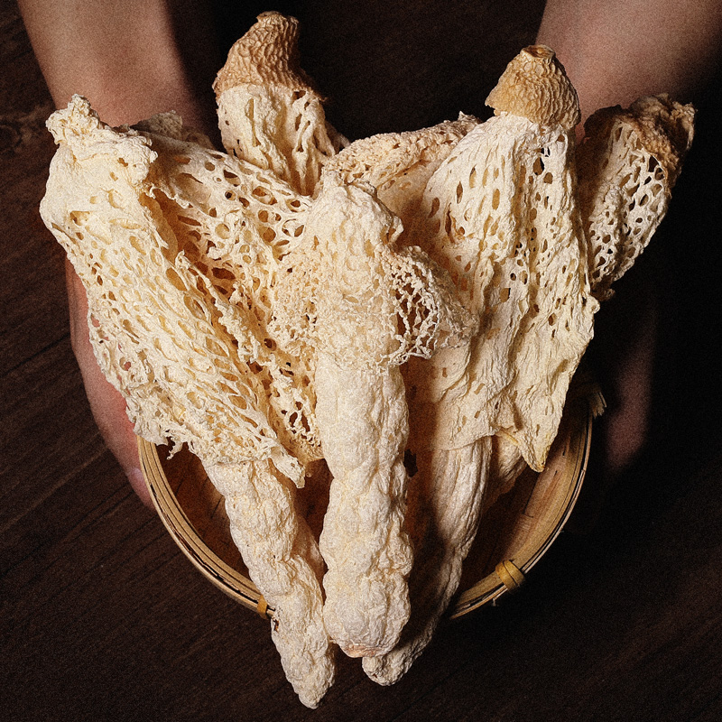 Bamboo fungus dry goods Guizhou Zhijin bamboo fungus super wild 50g natural sulfur-free long skirt bamboo sun sheng egg non-500g