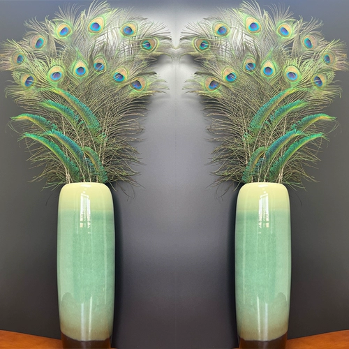 Импортированные чистые натуральные перья павлина, перья, большие глаза, вазы, домашние украшения, украшения в гостиной, украшения DIY