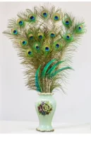 Светло -голубой плюс 12 хвостовых волос 6 перьев