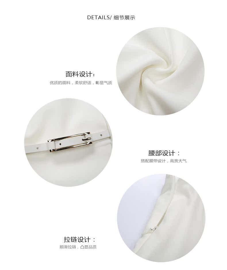 Jane Duo Women Summer New New Simple Nghề nghiệp OL Eo Không tay V-cổ Đầm liền thân Màu G52108 - Sản phẩm HOT thời trang nữ