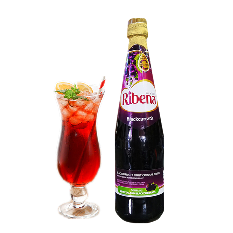 Malaysian Ribena concentrated black currant juice wedding special multi-meat grape juice strawberry juice drink 1000