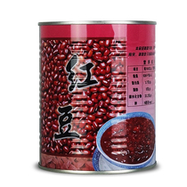 Mingzhong red bean syrup canned milk tea dessert baked sugar natto cooked red beans canned ready-to-eat no-cook ready-to-eat honey beans