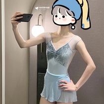 Shiyalanxiang Yumiko ready-made Pat ballet practice skirt with one piece of lace-up. The owner selects customized colors.