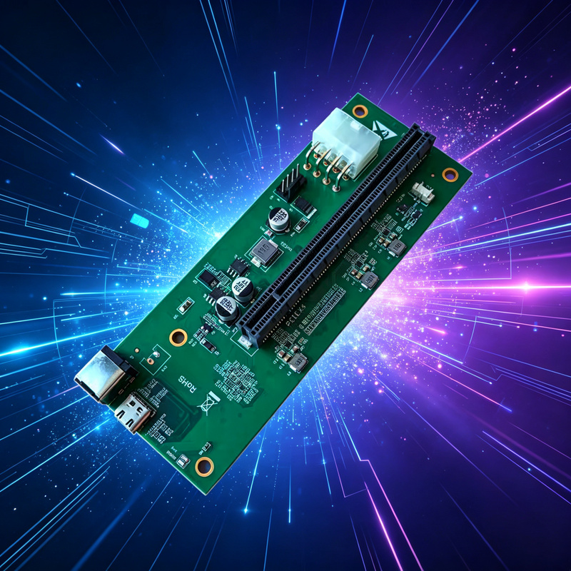 Usb4/Thunderbolt 4/3 to Pcie Docking Station Can Connect Capture Cards/Video Cards/Fpga, Etc., for 40Gbps High-Speed Transmission Usb4/Thunderbolt 4/3 to Pcie Docking Station Can Connect Capture Cards/Video Cards/Fpga, Etc., for 40Gbps High-Speed Transmission
