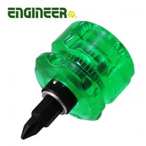 Japan ENGINEER ENGINEER MINI DUAL-USE SCREWDRIVER SHORT HANDLE MAGNETIC BATCH HEAD CROSS WITH SCREW DRIVER