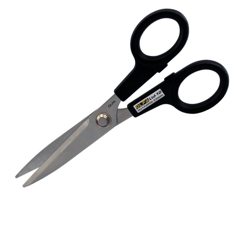Imported Japanese OLFA Oufa stainless steel strong scissors LTD-10 scissors anti-rust sharp and durable