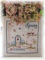 Luo Luo 9926zz spring Fleurs cross stitch diagram redraw source file with thread volume