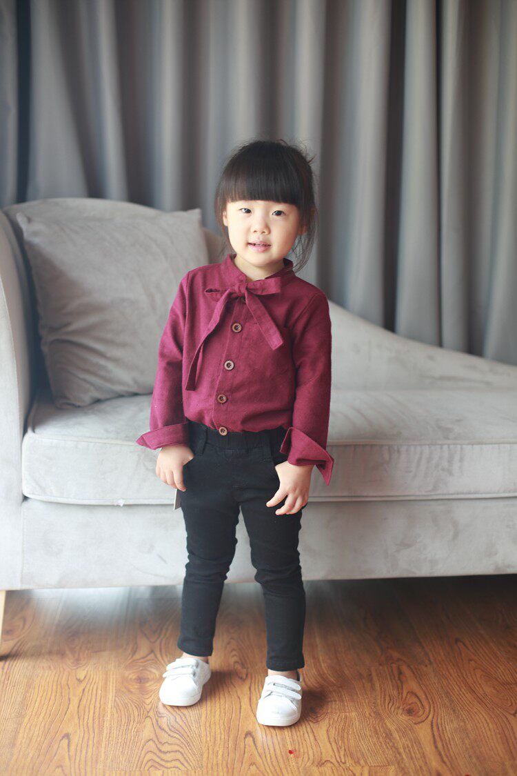 Chemise fille à manche longue - Ref 2086166 Image 3