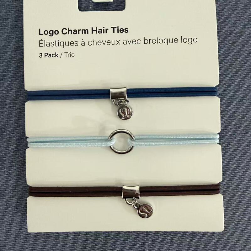 Lululemon Logo Charm Hair Ties Hair Ties