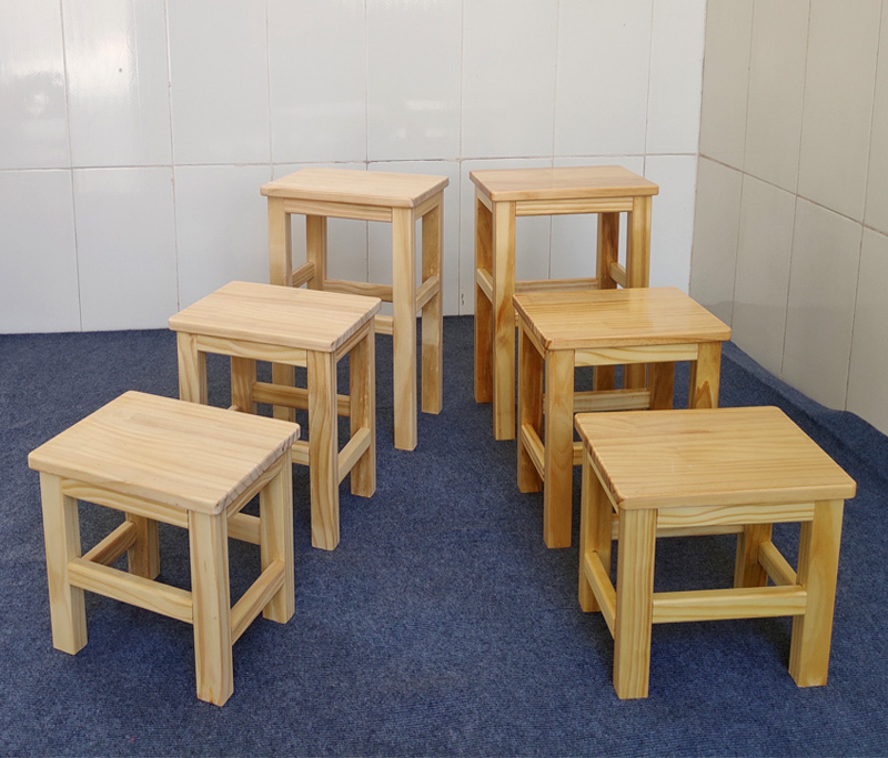 Baby small stool Kindergarten small wooden stool Household full solid wood adult low stool Creative shoe stool Children's small wooden chair