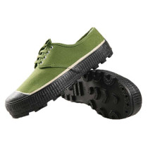 Low-waist non-slip liberation shoes training Labor Protection site work canvas Labor military training shoes tooth ball