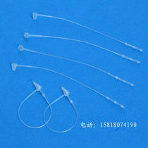 Rubber needle female buckle clothing shoes bag black transparent tag thread hand pin 3-7 inch 1000 bag