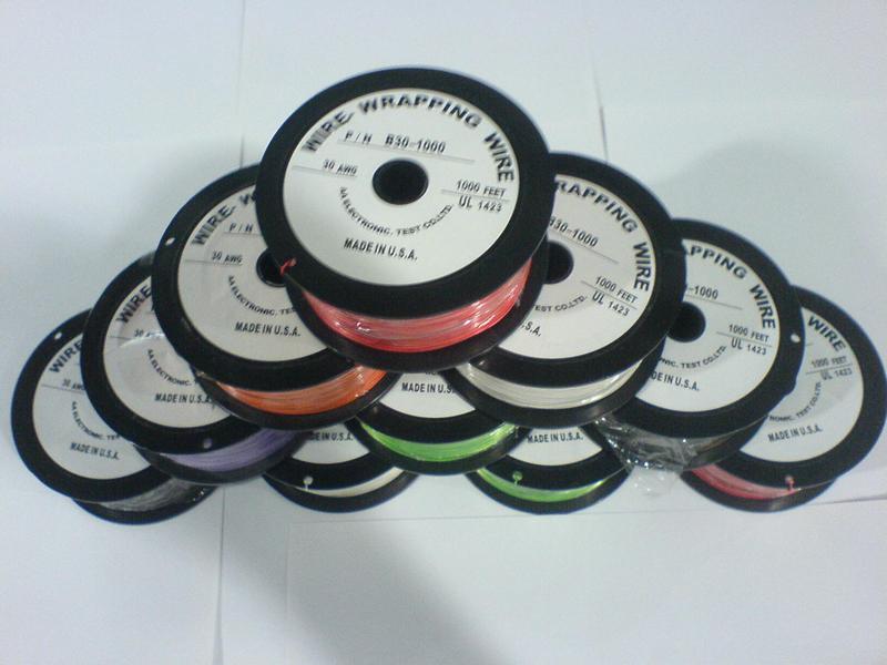 B30-1000 Us Imported Ok Wire High-Temperature Resistant Silver-Plated Wire Ul1423 30Awg Jumper Wire