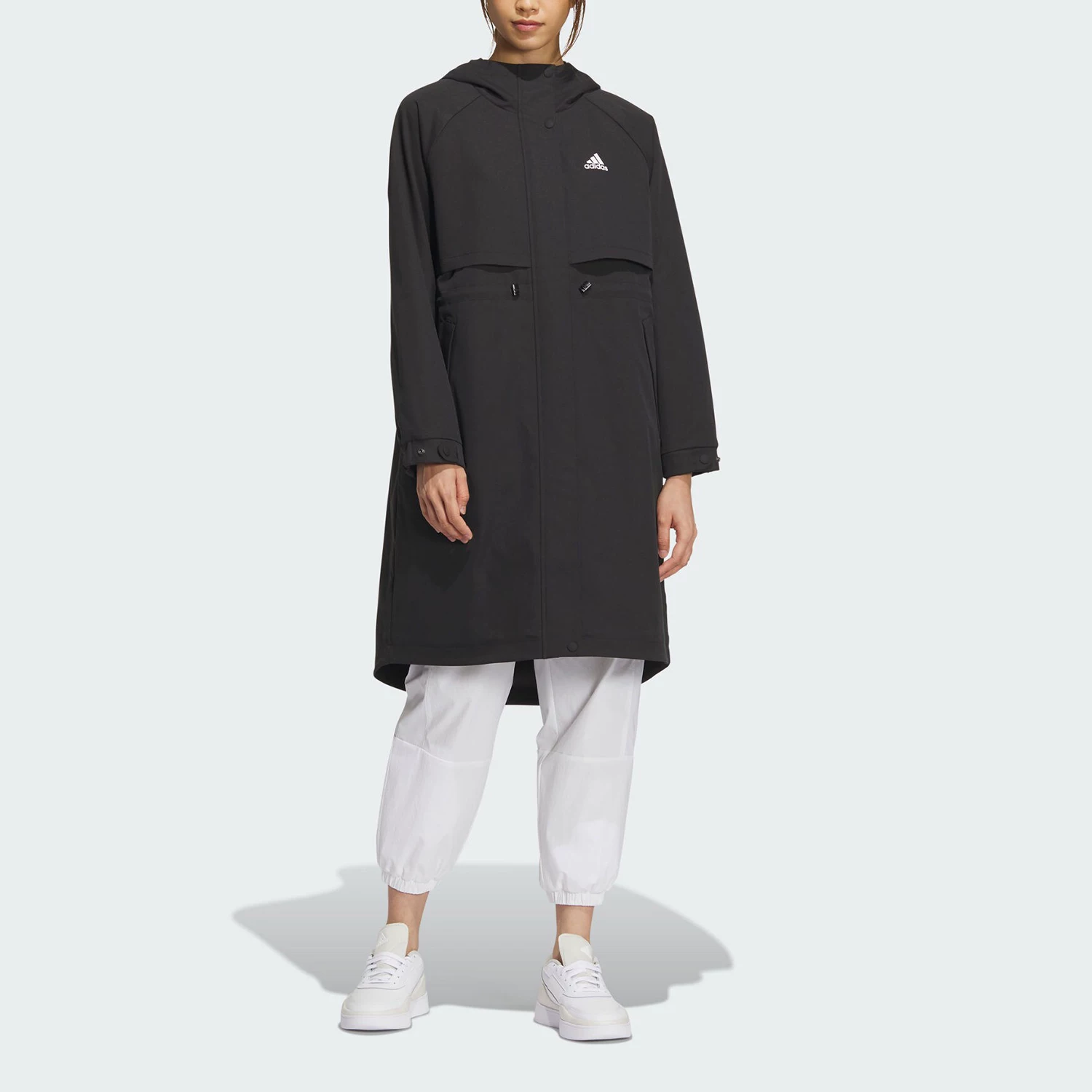 Плащ-тренч осенний для отдыха, средней длины, бренда Adidas/