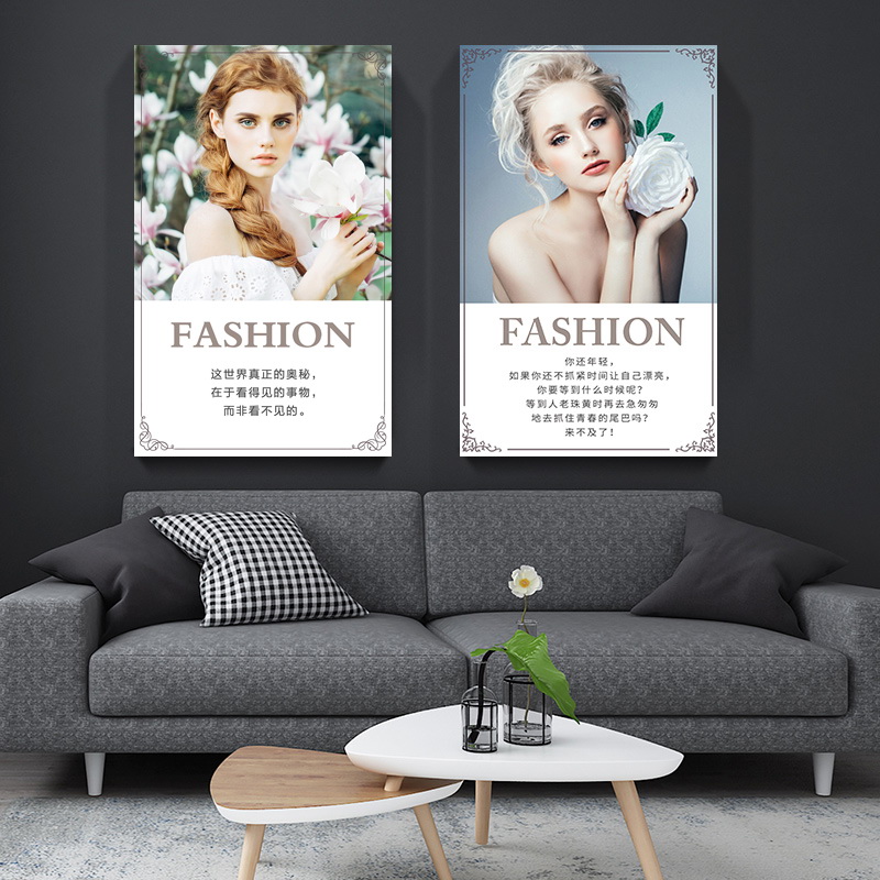 Beauty salon skin management decorative painting Personality beauty face inspirational micro plastic surgery hospital studio wall hanging painting