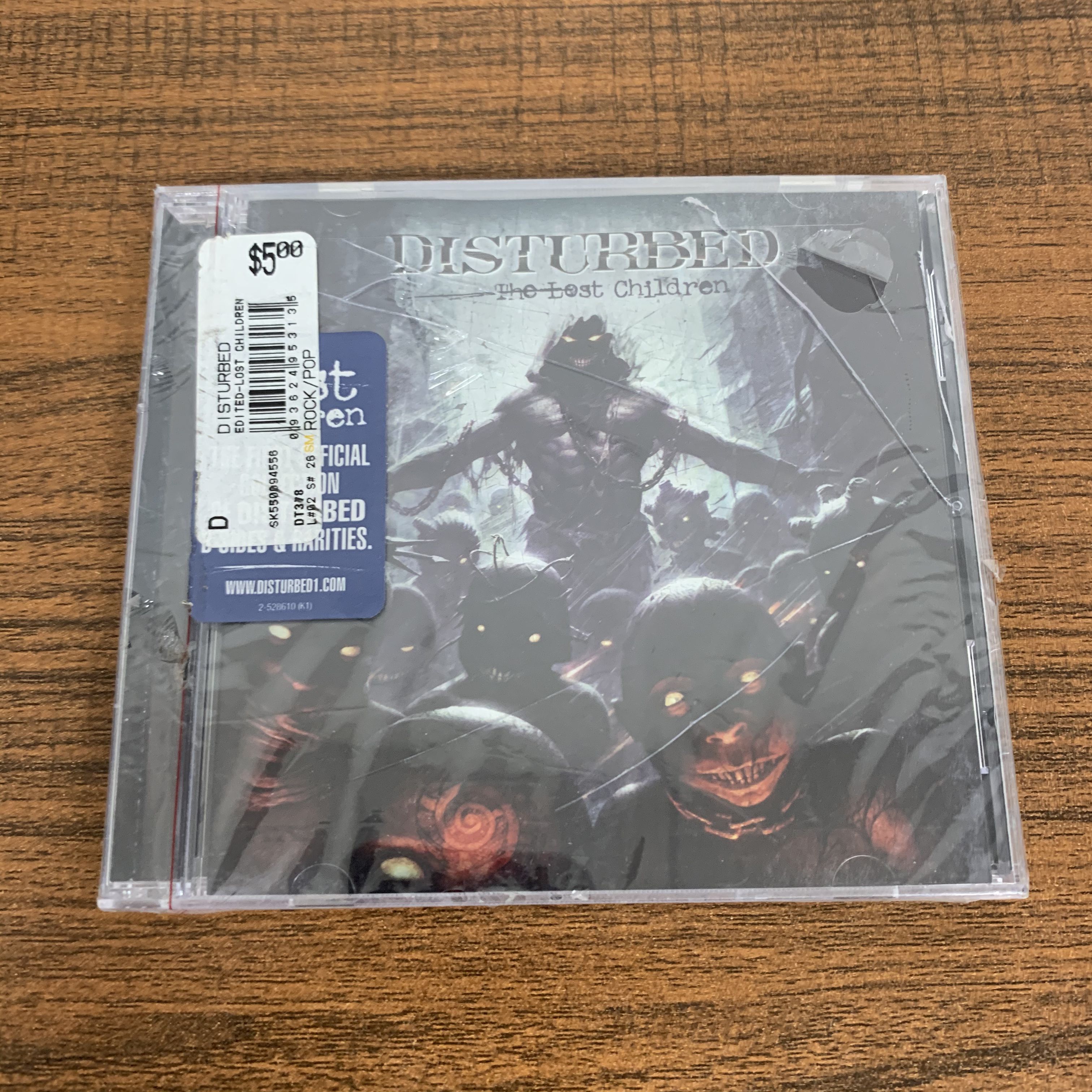 Американская версия нераспечатанного нью метал хардкор рока Disturbed The Lost Children box треснула Изображение 1