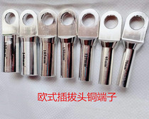 National standard European plug 10KV copper nose copper aluminum nose tinned fine flush plugging oil terminal factory direct sales