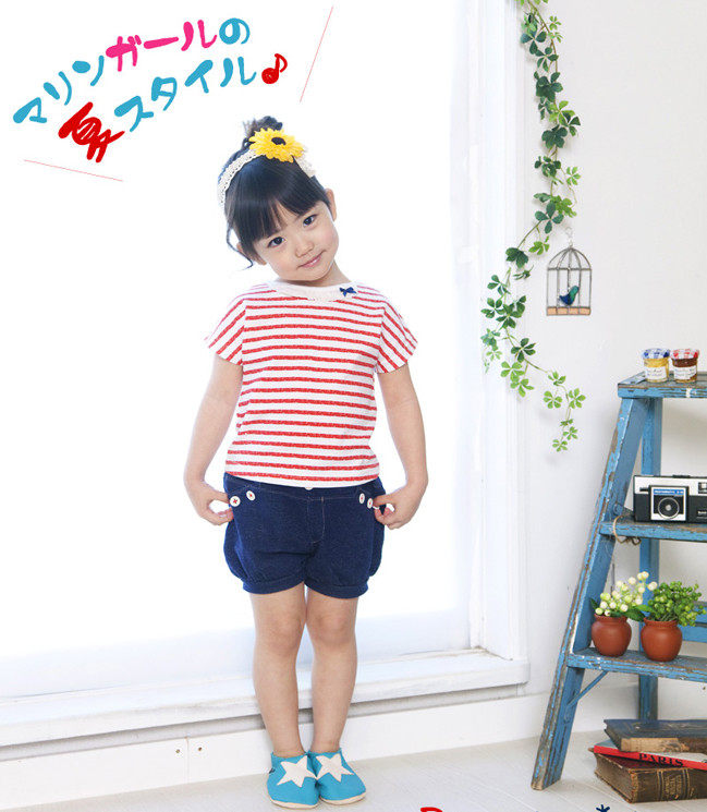 Girl Sweet and Loose Waist Pure Cotton Lamps Shorts Panmelon