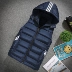 Mùa thu và mùa đông xuống áo vest nam dày cộng với phân bón XL cotton vest vai nam béo và phụ nữ vest áo ba lỗ tập gym nam Áo vest cotton